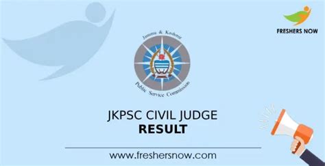 Jkpsc Civil Judge Result Out Cut Off Marks Merit List