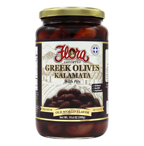 Greek Kalamata Olives With Pits - Flora Fine Foods