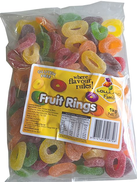 Fruit Rings Kg Gluten Free Kg Bulk Lollies The Lolly Shop