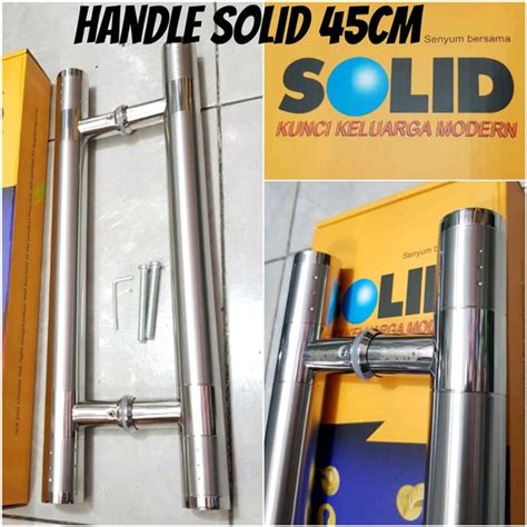 Jual Handle Pintu Stainless Baut Tembus SOLID 45cm Model Bulat Di Lapak