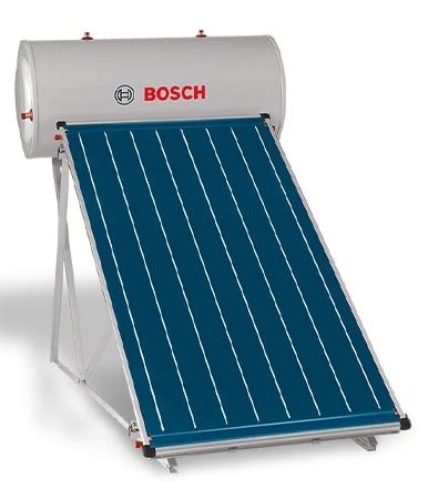 Sistema solar de Termossifão 200L Junkers Bosch telhado plano