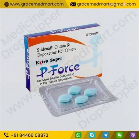 200 Mg Extra Super P Force Tablets Packaging Size 4 Tablet In A Strip