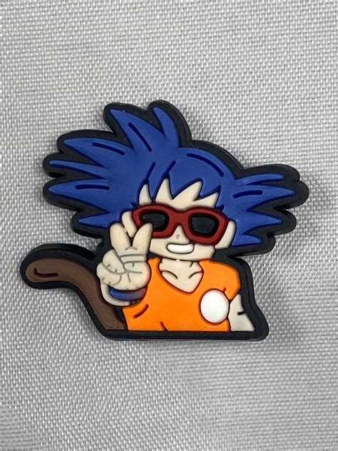 Goku Peace Sign From Dragon Ball Z Croc Charmjibbit Etsy