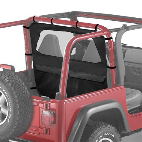 Bestop Jeep Wrangler Windjammer Black Diamond Rear Window