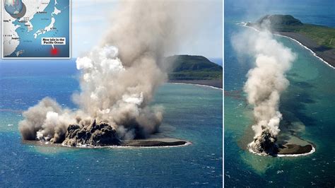 Watch The Birth Of A New ISLAND Underwater Volcanic Eruption Gives