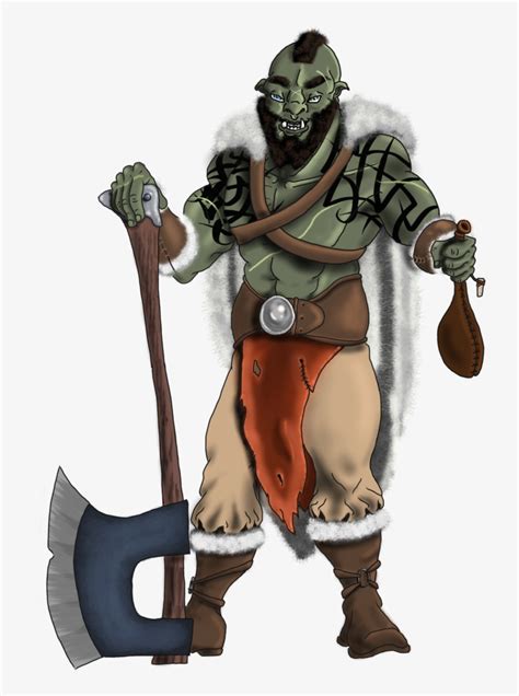 Orc Drawing Barbarian - Half Orc Barbarian Png - Free Transparent PNG ...