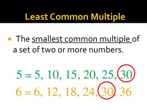 Least Common Multiple Determine Greatest Common Factors And Least