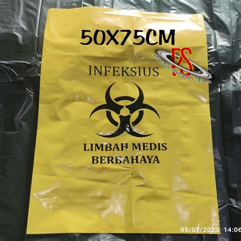 Jual Kantong Plastik Sampah Medis X Cm Plastik Medis Biohazard