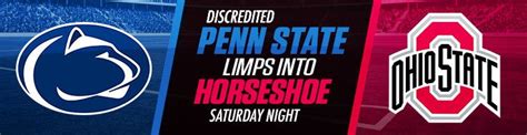 Penn State Nittany Lions Vs Ohio State Buckeyes Betting Odds 103021