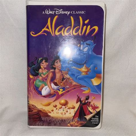 Rare Walt Disney S Aladdin Diamant Noir Classique Vhs Isbn