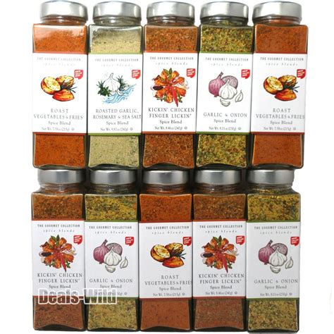 The Gourmet Collection Spice Blends Seasoning Pick Flavor New Larger