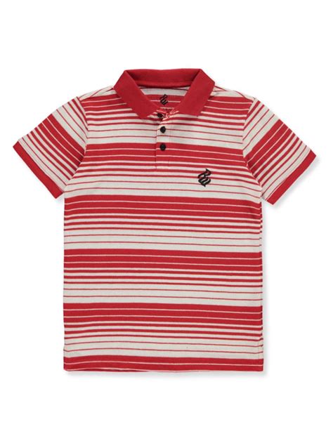 Rocawear Boys Stripe Polo Redwhite 8 Big Boys