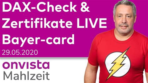 DAX Check Zertifikate Live Bayercard YouTube