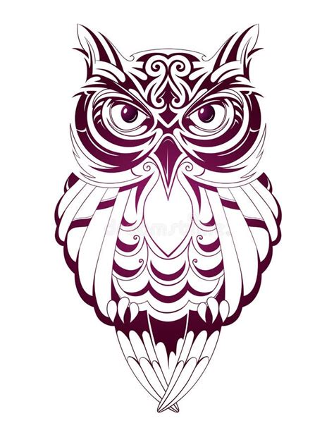 Owl tattoo stock vector. Illustration of isolated, symbol - 49781410