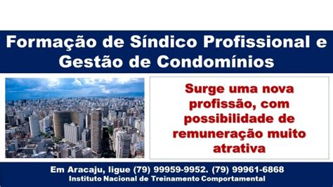 Curso de Formação de Síndico Profissional e Gestão de Condomínios em