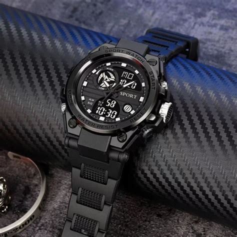 Atyhao Montre électronique pour hommes Montre électronique pour Homme