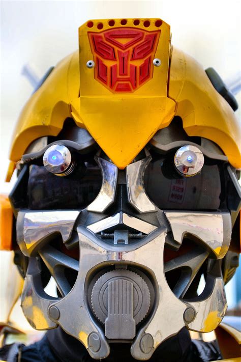 Bumblebee Transformer Mask from Faces on the Strip at Las Vegas, Nevada ...