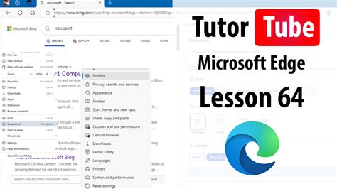 Microsoft Edge Lesson Vertical Tabs And Horizontal Tabs Youtube