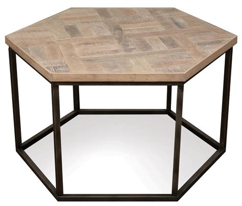 Hexagon Side Table Wood Coffee Table Riverside Furniture Hexagon