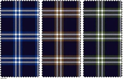 Yarn Dyed Indigo Check Cotton Shirting Fabrics At Rs Meter Cotton