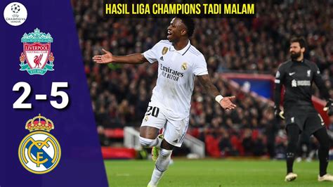 LIVERPOOL VS REAL MADRID Hasil Liga Champion Tadi Malam Hasil Bola Tadi