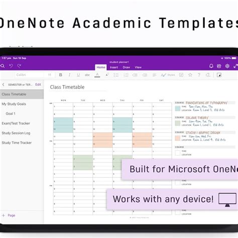 Onenote Student Note Template - Etsy Australia