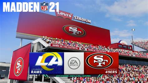 Madden Nfl 21 Los Angeles Rams Vs San Francisco 49ers Youtube