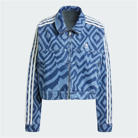 Adidas Adidas X Farm Rio Denim Track Top Blue Adidas Uae