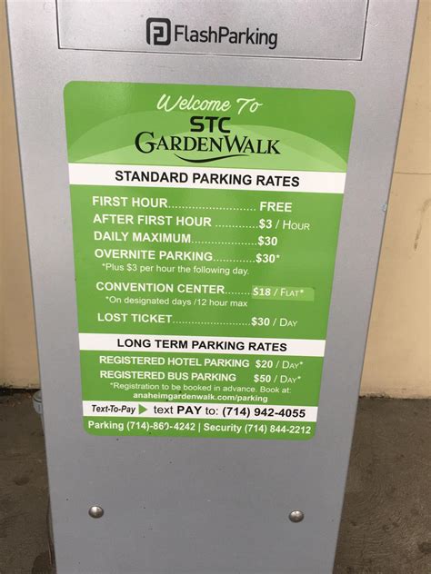 Anaheim Garden Walk Parking Rates | Fasci Garden