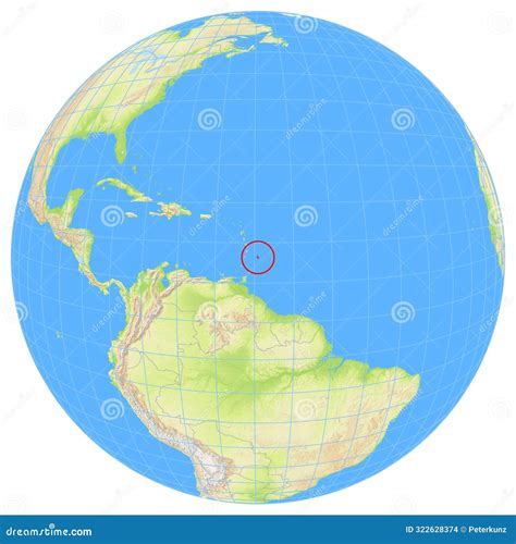 Location Of Barbados On The World Map With Enlarged Map Of Barbados