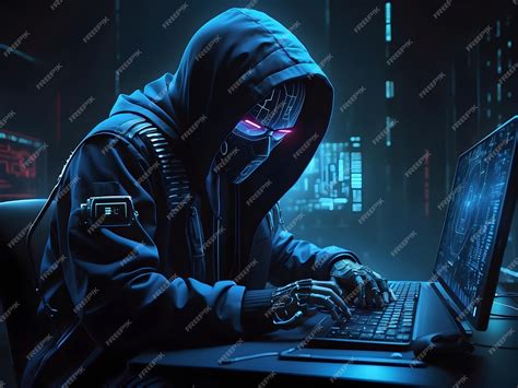 Un hacker con sus herramientas y códigos binarios | Foto Premium