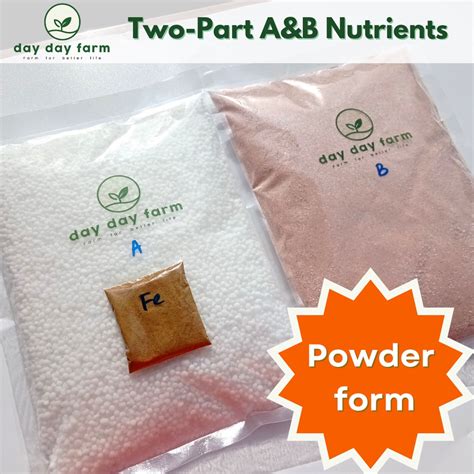 Hydroponic AB Nutrients Fertilizers 2kg Powder Form For Leafy Greens