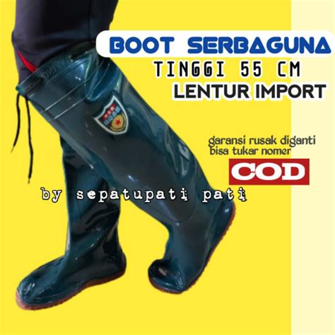 Jual Sepatu Boot Boots But Pria Wanita Dewasa Karet Sawah Petani Ladang