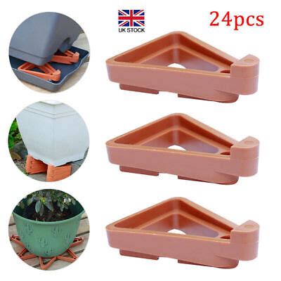 24PCS Invisible Low Profile Flower Pot Feet Garden Plant Pot Feet