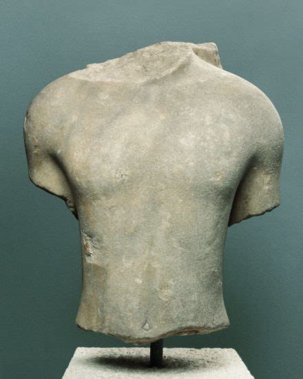 Marble Torso Of A Kouros Museum Of Fine Arts Budapest