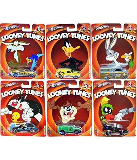 Looney Tunes Hot Wheels Car Set Pop Culture Bugs Bunny Daffy Duck