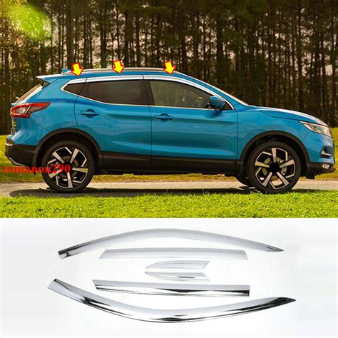 For Nissan Rogue Sport 2016 2020 Chrome Window Visor Vent Shades Sun Rain Guard Ebay