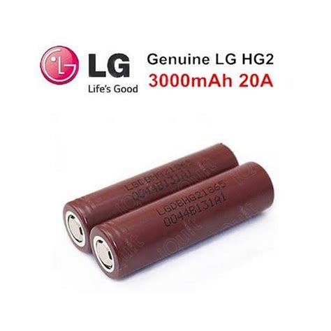 Bateria HG2 18650 3000mAh 20A By LG