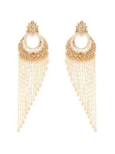 Party Golden Gold Plated Chand Bali Earrings At Rs Pair In Noida