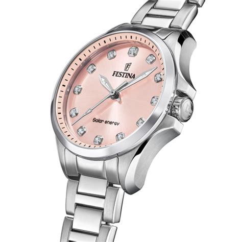 Festina Solar Energy F Rose Acier Inoxydable Femme