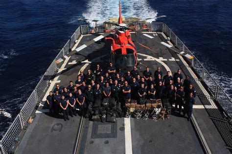 U S Coast Guard Cutter Spencer Crew Members Pose With Nara And Dvids