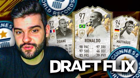 SAIU MUITO ICON No FUT DRAFTFLIX QUE LOUCURA FIFA 22 YouTube