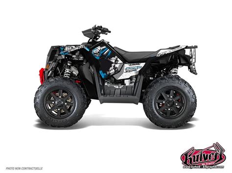 Boutique Kit D Co Quad Trash Polaris Scrambler Xp Noir Bleu