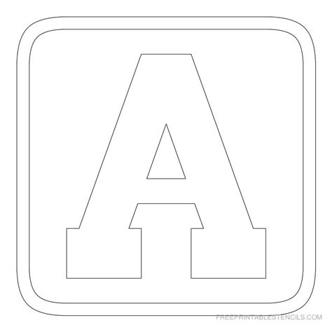 Free Printable Block Letters A Z