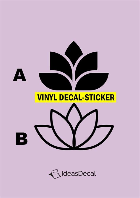 Lotus Flower Vinyl Decal Sticker Meditation Life Etsy