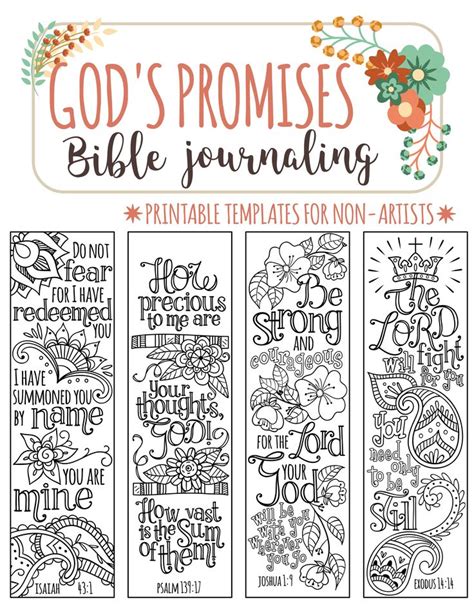 God S Promises Bible Journaling Printable Templates Illustrated