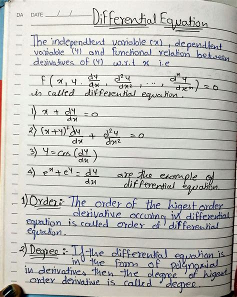 SOLUTION: Differential equation - Studypool