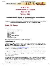 Econcordia Introduction To Culture Course Outline Pdf