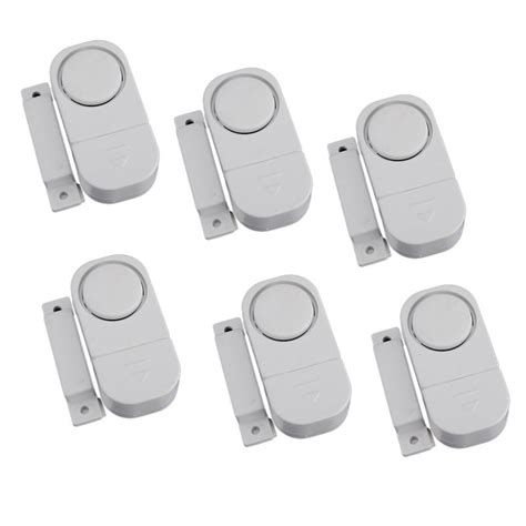 Window Alarm, 6-Pack Mini Wireless Window Door Entry Alarm Burglar ...