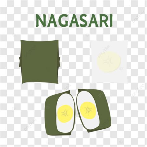 Nagasari Banana Cake Cartoon Vector, Nagasari, Banana, Traditional Cake ...